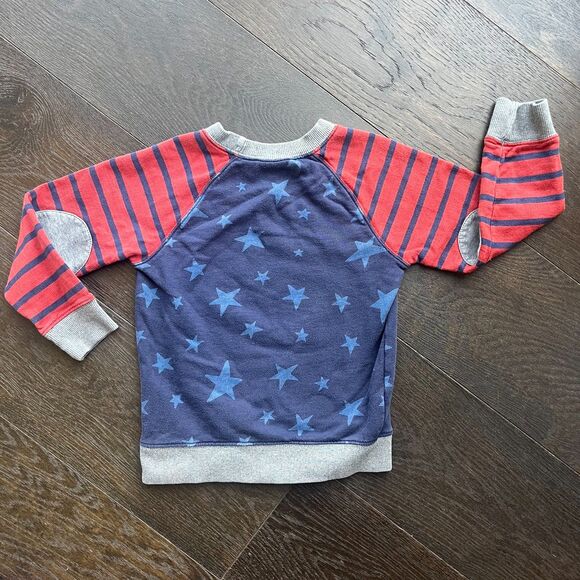 Hanna Andersson Stars & Stripes Sweatshirt, size 5 - Picture 2 of 4